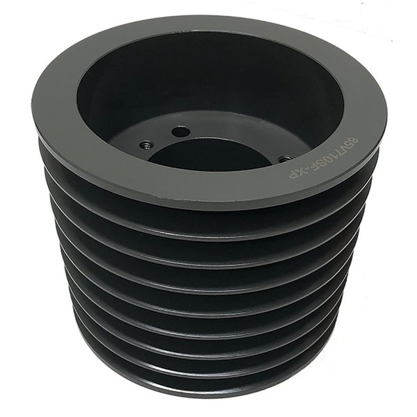 B B Manufacturing Bushing 8 Groove V-Belt Pulley 8 inch OD 85V800E